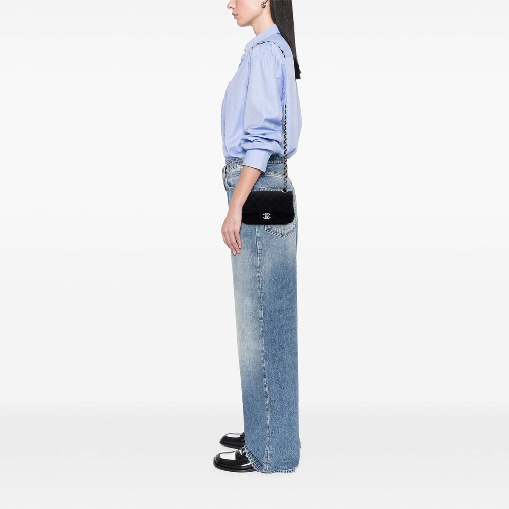 Pre-Loved Chanel Mini Rectangular Classic Jersey Single Flap - Picture 7 of 8